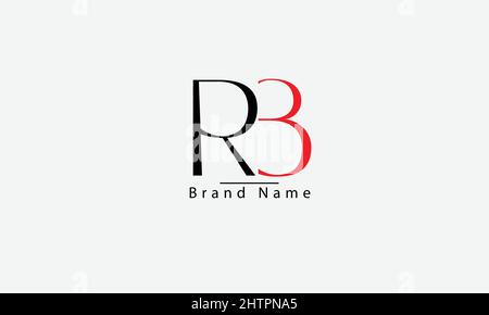 RB BR abstract vector logo monogram template Stock Vector