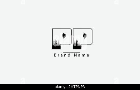 PP P abstract vector logo monogram template Stock Vector