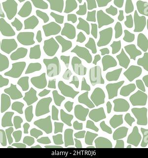 Abstract seamless vector pattern of giraffe skin. Abstract print from the skin of wild animals. For print, web, home decor, fashion, surface, graphic Stock Vector