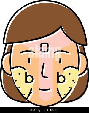 sebum skin production color icon vector illustration Stock Vector Image ...