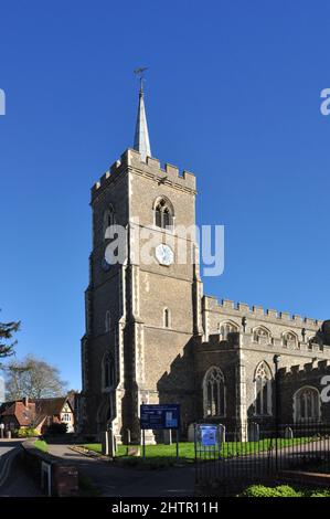 Parish Church of St Mary the Virgin, Ware, Hertfordshire, England, UK Stock Photo