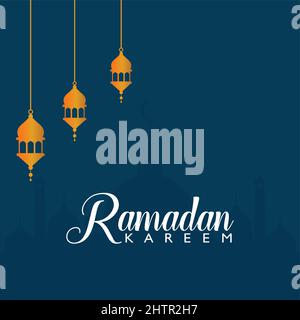 Ramadan kareem banner background design Vector. Stock Vector