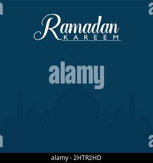 Ramadan kareem banner background design Vector. Stock Vector