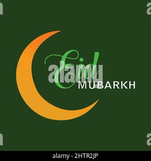 Eid mubarok islamic background template Stock Vector