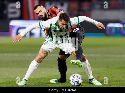 Carlos Auzqui of Ferencvarosi TC reacts during the Hungarian OTP Bank  News Photo - Getty Images