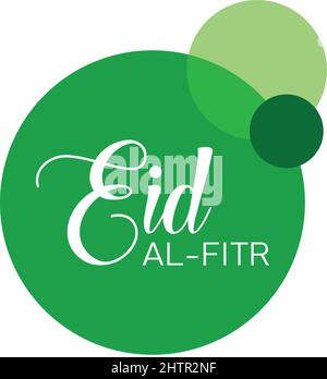 Eid Al Fitr mubarak banner background design Vector. Stock Vector