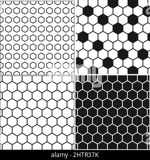 Collection of seamless geometric minimalistic patterns. Stock Vector