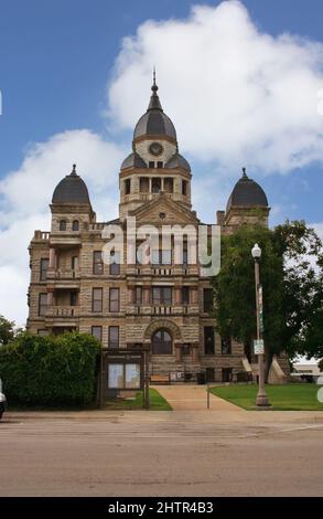 Denton County Courthouse located in Denton, TX Stock Photo