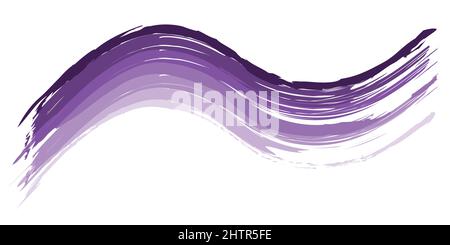 colorful brush strokes in purple colors on white Stock Vector