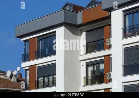 ISTANBUL, TURKEY - MARCH 21, 2021: Built with modern architecture, apartments and offices. Stock Photo