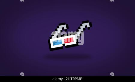 Classic 8 bit pixel art illustration of cute kitten. Retro 8 bit pixel art  style simple illustration of cute kitten used in old arcade games played on  Stock Photo - Alamy