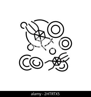 Nanorobot surgery color line icon. Pictogram for web page, mobile app, promo. Stock Vector