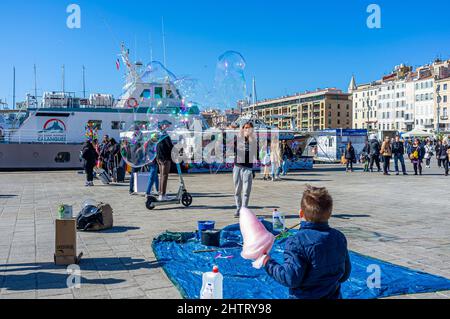 LE VIEUX PORT, MARSEILLE, BDR FRANCE 13 Stock Photo