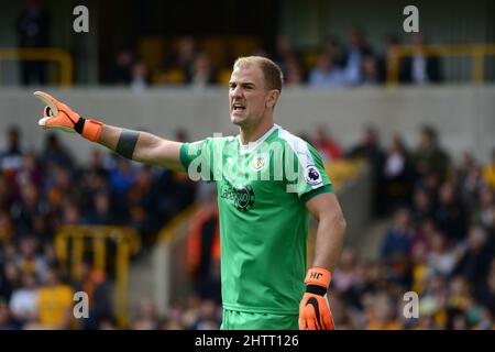 Burnley goalkeeper Joe Hart. Wolverhampton Wanderers v Burnley at Molineux 16/09/2018 - English Premier League Stock Photo