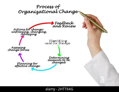 Components of Process of Organizational Change Stock Photo - Alamy