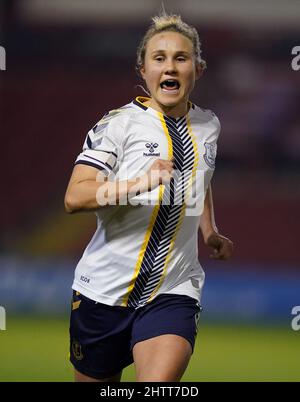 Everton's Izzy Christiansen during the Barclays FA Women's Super League at the Banks's Stadium, Walsall. Picture date: Wednesday March 2, 2022. Stock Photo