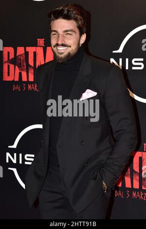 Mariano Di Vaio attends the red carpet of the premiere of the movie The Batman at The Space Moderno Cinema.Rome. (Italy) March, 1th 2022 Stock Photo