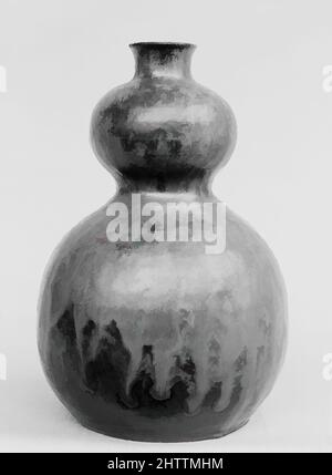 Art inspired by Bottle, 19th century, Japan, Clay with glaze and splash (Kiyomizu ware), H. 6 3/4 in. (17.1 cm), Ceramics, Classic works modernized by Artotop with a splash of modernity. Shapes, color and value, eye-catching visual impact on art. Emotions through freedom of artworks in a contemporary way. A timeless message pursuing a wildly creative new direction. Artists turning to the digital medium and creating the Artotop NFT Stock Photo