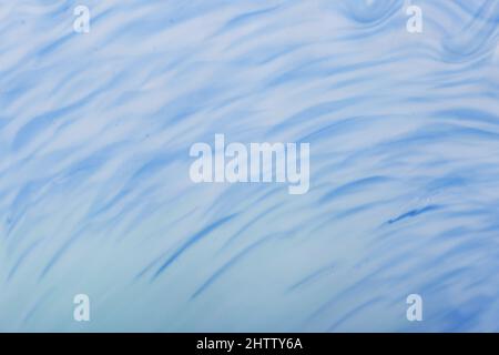 Closeup of Antique Blue Swirl Glass Bowl Stock Photo