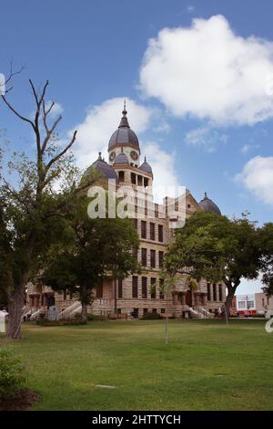 Denton County Courthouse located in Denton, TX Stock Photo