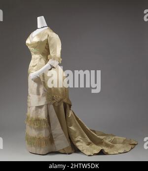 Art inspired by Evening dress 1877 82 European silk With