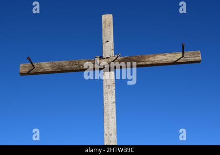 Cross with Nails (7A) Stock Photo