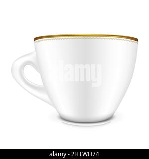 Cup illustration isolated on white background. Stock Vector