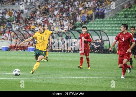 2022 World Cup Qualifying: Australia Vs Vietnam Stock Photo