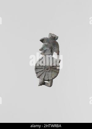 Art inspired by Statuette of a warrior-11, Greek, Laconian, Lead, Height: 1 1/4 in. (3.2 cm), Miscellaneous-Lead, Classic works modernized by Artotop with a splash of modernity. Shapes, color and value, eye-catching visual impact on art. Emotions through freedom of artworks in a contemporary way. A timeless message pursuing a wildly creative new direction. Artists turning to the digital medium and creating the Artotop NFT Stock Photo