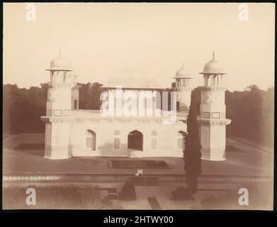 Art inspired by Itmad-Ud-Daulah's Tomb, Agra, 1860s–70s, Albumen silver print from glass negative, 21.3 x 28.0 cm (8 3/8 x 11 in.), Photographs, Unknown, Classic works modernized by Artotop with a splash of modernity. Shapes, color and value, eye-catching visual impact on art. Emotions through freedom of artworks in a contemporary way. A timeless message pursuing a wildly creative new direction. Artists turning to the digital medium and creating the Artotop NFT Stock Photo