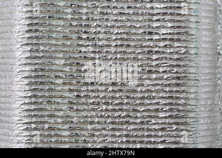 Silver Heat insulation material texture background Stock Photo