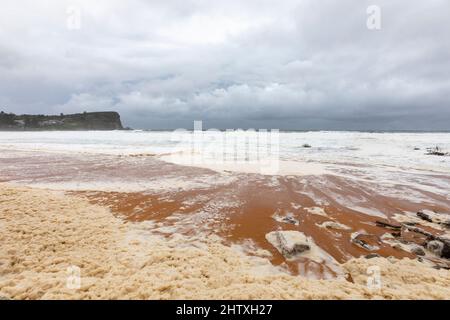 Australia east coast floods bring wild surf weather and seafoam across ...