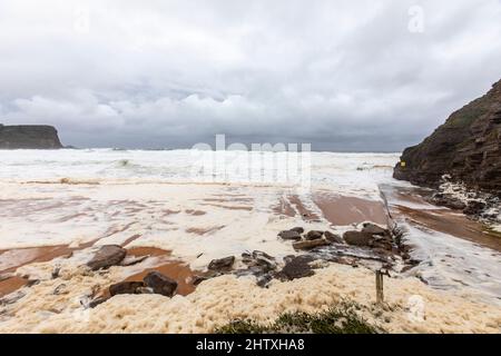 Australia east coast floods bring wild surf weather and seafoam across ...