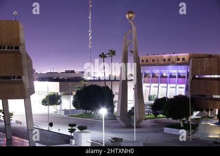 Mexicali, Baja California, Mexico - January 2, 2021: View downtown Mexicali. Stock Photo