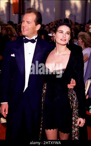 Bruce Willis & Demi Moore photographed at the Emmys circa 1988 Credit: Ron Wolfson / Rock Negatives / MediaPunch