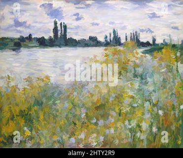 The Seine at Vétheuil (1880) by Claude Monet, high resolution famous ...