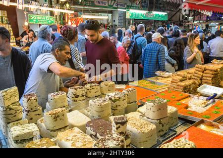 Halva, Carmel Market, Tel Aviv, Israel Stock Photo