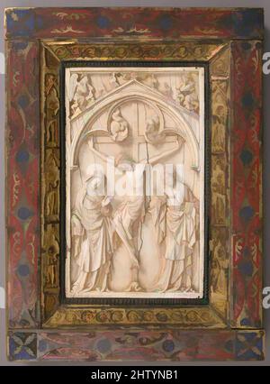 Art inspired by Book Cover, second quarter 14th century, French, Ivory, champlevé enamel, copper gilt on wood support, Overall: 10 x 7 3/8 x 1 5/16 in. (25.4 x 18.7 x 3.4 cm), Ivories, Ivory devotional diptychs were sometimes adapted to other purposes. Here, the right leaf of a diptych, Classic works modernized by Artotop with a splash of modernity. Shapes, color and value, eye-catching visual impact on art. Emotions through freedom of artworks in a contemporary way. A timeless message pursuing a wildly creative new direction. Artists turning to the digital medium and creating the Artotop NFT Stock Photo