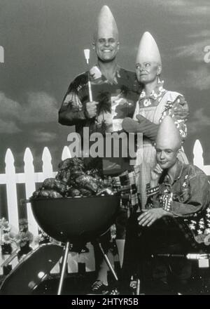 American actor Dan Aykroyd, Jane Curtin, and Michelle Burke in the movie Coneheads, USA 1993 Stock Photo