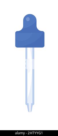 Pipette icon vector on the white background. Eye dropper illustration. Stock Vector