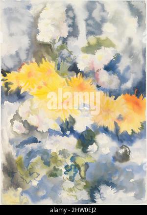 Art inspired by Yellow and Blue, 1915, Watercolor on paper, 14 x 10 in. (35.6 x 25.4 cm), Drawings, Charles Demuth (American, Lancaster, Pennsylvania 1883–1935 Lancaster, Pennsylvania, Classic works modernized by Artotop with a splash of modernity. Shapes, color and value, eye-catching visual impact on art. Emotions through freedom of artworks in a contemporary way. A timeless message pursuing a wildly creative new direction. Artists turning to the digital medium and creating the Artotop NFT Stock Photo