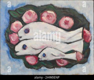 Art inspired by Banquet in Silence, 1935–36, Oil on canvas board, 15 7/8 × 20 in. (40.3 × 50.8 cm), Paintings, Marsden Hartley (American, Lewiston, Maine 1877–1943 Ellsworth, Maine, Classic works modernized by Artotop with a splash of modernity. Shapes, color and value, eye-catching visual impact on art. Emotions through freedom of artworks in a contemporary way. A timeless message pursuing a wildly creative new direction. Artists turning to the digital medium and creating the Artotop NFT Stock Photo