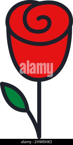 Rose icon Stock Vector Image & Art - Alamy