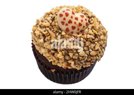 Biscuit Meets Cupcake Nuts for You biscakes - biscuit meets cupcake biscake isolated on white background Stock Photo