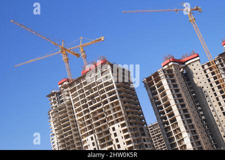 The stalled Marina West project, Budaiya, Janabiyah, Kingdom of Bahrain Stock Photo