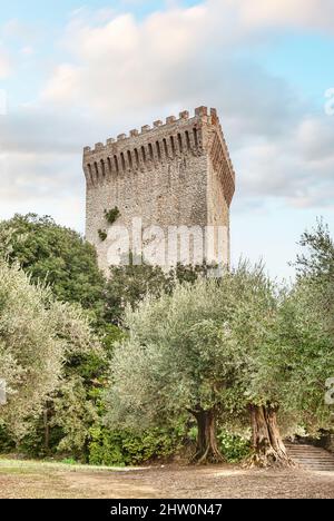 Rocca del Leone in Castiglione del Lago, Umbria, Italy Stock Photo