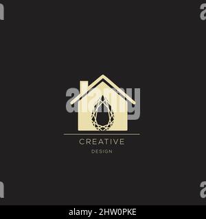 Logo abstract design vector template Negative space style. Startup Logotype concept icon Stock Vector