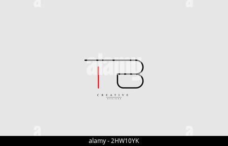 Alphabet letters Initials Monogram logo TB BT T B Stock Vector