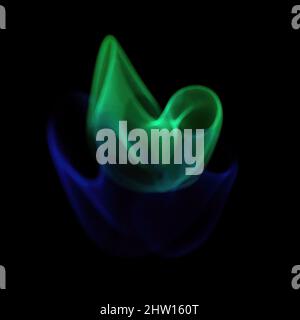 Abstract eerie glow on black. Stock Photo
