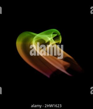 Abstract eerie glow on black. Stock Photo